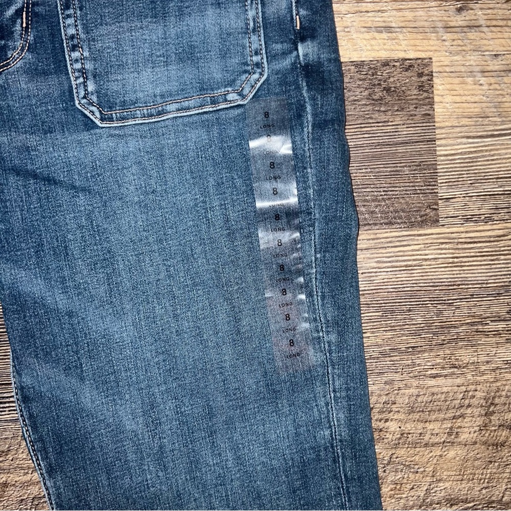 American Eagle next level stretch super hi rise flare jeans 8 long NWT - Picture 3 of 9